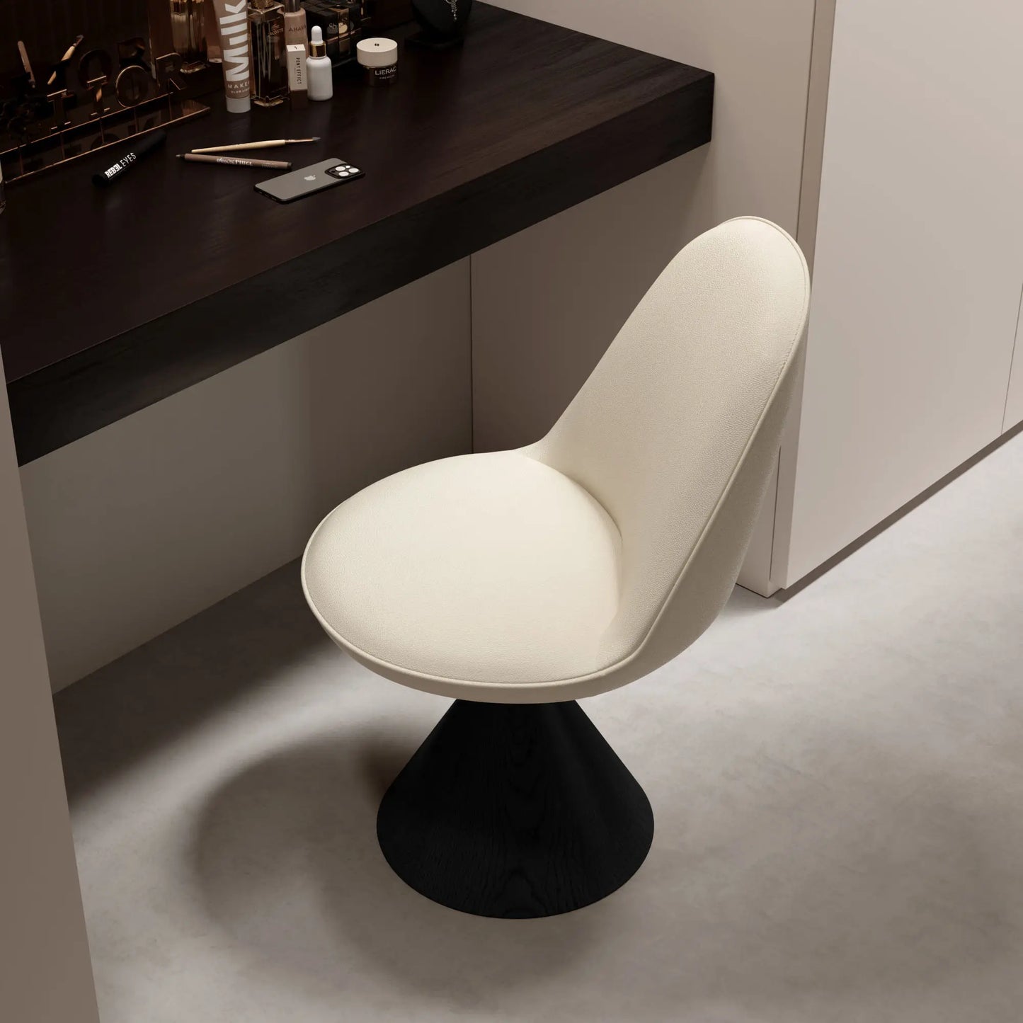 Italian style minimalist home reclining dining chair