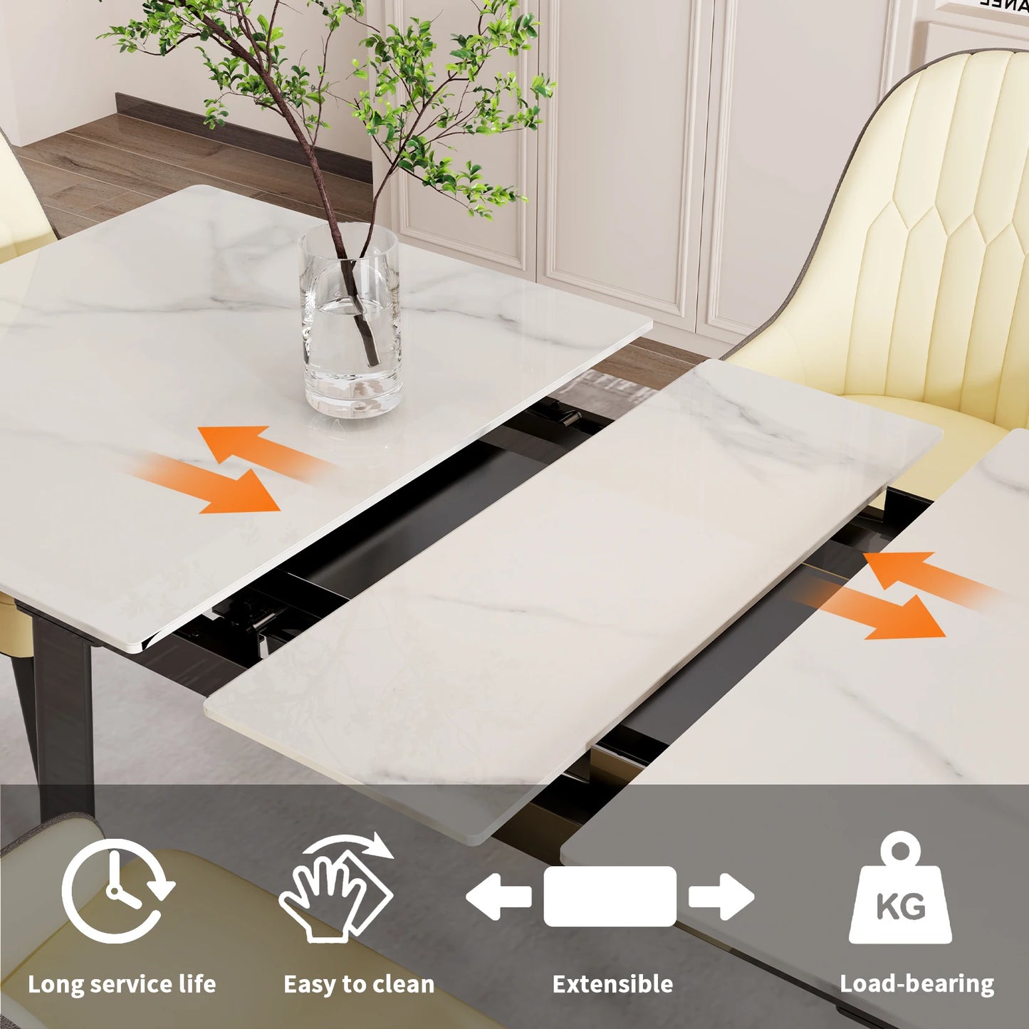 Kitchen Extendable Dining Table Stretchable 130-160cm