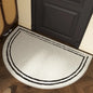 VIKAMA Entrance Door Mat Non-slip Wear-resistant Dirt-resistant Carpet Semi-circular Line Texture Rug Outdoor Home Decor Mat