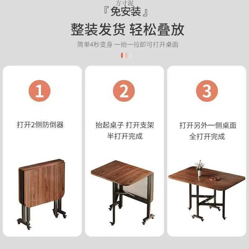Folding dining table