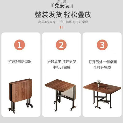 Folding dining table