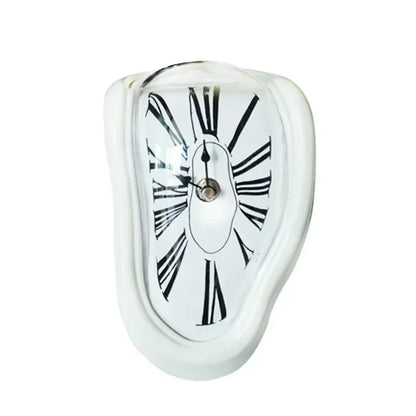 2024 New Novel Surreal Melting Distorted Wall Clocks Surrealist Salvador Dali Style Wall Decoration Home Garden Clock