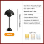 Rechargeable Alloy with ABS Table Lamp 3 Speed Adjustment Indoor Lighting Fixture Flower Bud Desk Lamps Home Decor Night Light