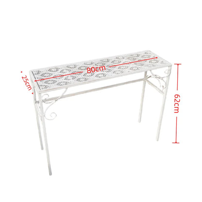 Metal ladder rack 3-piece set, outdoor flower pot display