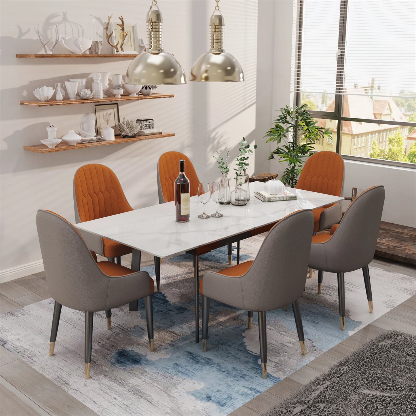 Kitchen Extendable Dining Table Stretchable 130-160cm