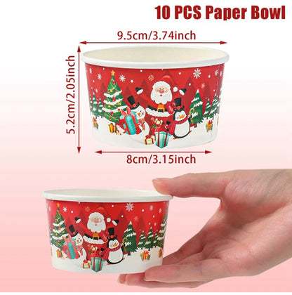 Christmas Santa Claus Paper Bowl