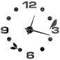 27/37/47inch Wall Clocks Coffee Cup Shape Frameless Wall Clock DIY  Quartz Needle Watch Acrylic Mirror Wall Stickers Home Decor