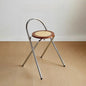 Durable and foldable retro backrest dining chair