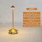Creative LED Pointed Desk Lamp Charging Touch 3 Color Stepless Dimming Night Light Hotel Bar Restaurant Table Decoration Light